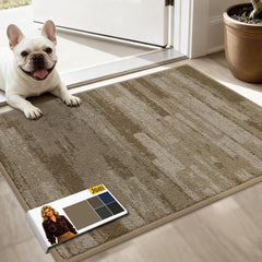 JSEI Dirt Trapper Door Mat beige front view