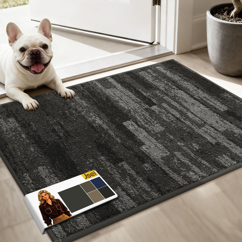 JSEI Dirt Trapper Doormat light gray front view