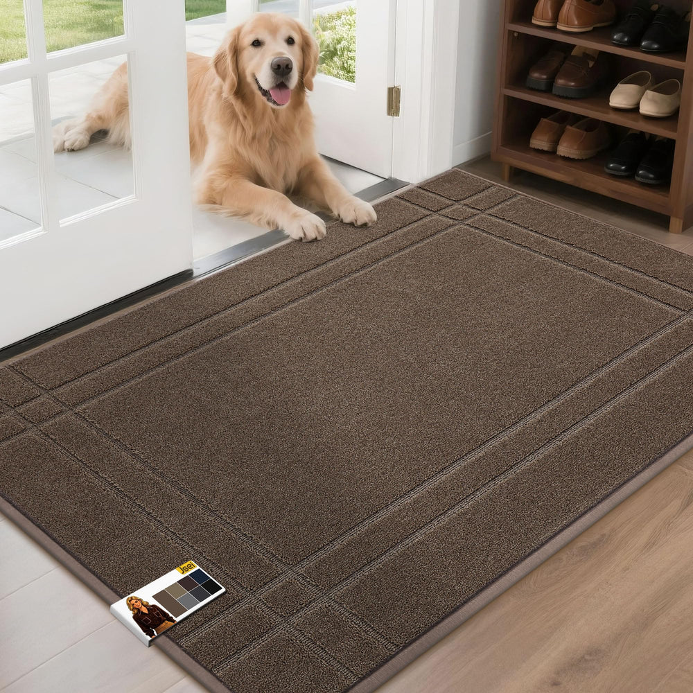 JSEI Door Mat 32x48 Light Brown front view