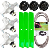 JSXDNWYJ 50 Inch Mower Deck Rebuild Kit with spindles and blades