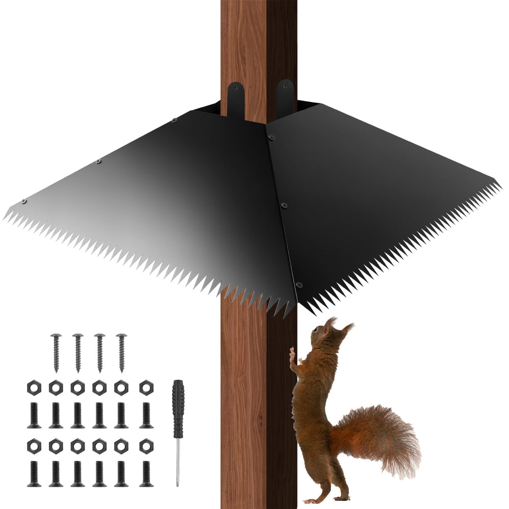JTNFSH Metal Squirrel Baffle 17 inch black front view