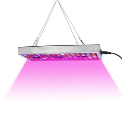 Juhefa LED Grow Light panel front view, 12x4.7 inches, grey