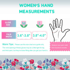JUMPHIGH Gardening Gloves showing floral patterns