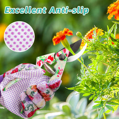 JUMPHIGH Gardening Gloves with elastic knit wrist