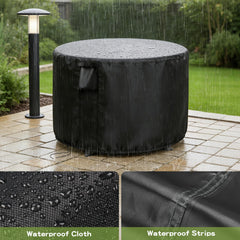 Jungda patio cover secured with buckled straps