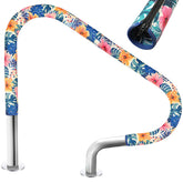Junkin 6 Ft Pool Handrail Cover with hibiscus flowers design