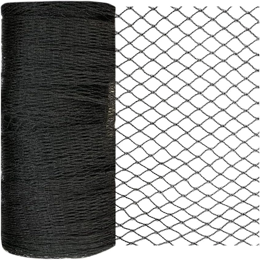 JUNKOGO Bird Netting 20x20 FT black netting front view