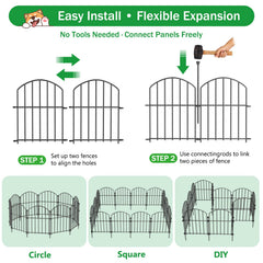 JUNYAO decorative garden fence panels in a garden setting