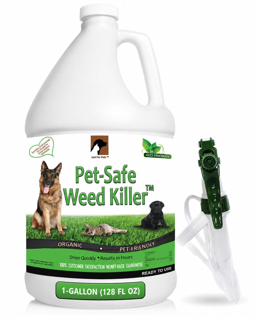 JUST FOR PETS Pet Safe Weed Killer 128 oz front view