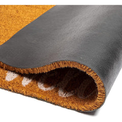 Juvale Coir Welcome Mat on patio entrance