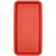 Juvale Rectangular Plastic Plant Tray - Terracotta Red, with plants