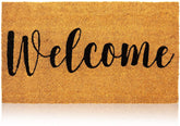 Juvale Welcome Mat Natural Coir Doormat front view