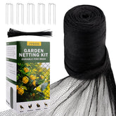 Jvgoo Bird Netting 13 x 40 FT, black colour, showcasing fine mesh design