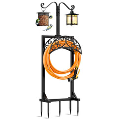 Jvgoo Garden Hose Holder front view with 5 spikes
