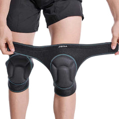 JYBTAA Knee Pads Small, Blue Edge front view