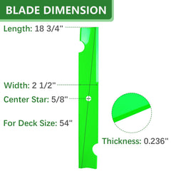 JYLEYJ high lift blades packaging showing three blades