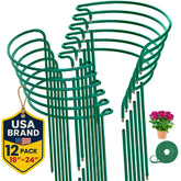 K-Brands 12 Pack Plant Support Stakes, green colour front view