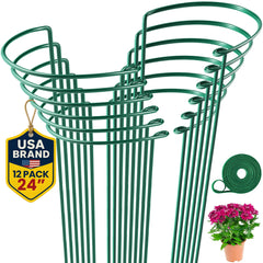 K-Brands 12 Pack Tall Snake Plant Support Stakes front view
