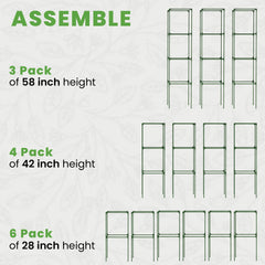K-Brands 58-inch Tomato Cage in a garden with tomatoes