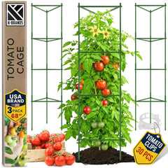 K-Brands 68-inch tomato cage green model front view