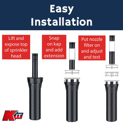 K-IT KAP-IT Pop-Up Riser installation example