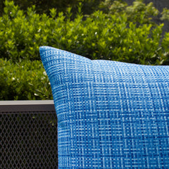 K KEVIN TEXTILE Outdoor Pillow Cover on patio furniture