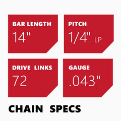 KAKEI 14 Inch Pole Saw Chain packaging