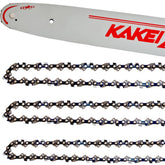 KAKEI 18 inch chainsaw bar and chain combo front view