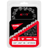 KAKEI 18 Inch Chainsaw Chain with protective oil and specification details
