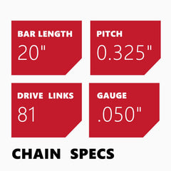 KAKEI Chainsaw Chain in a protective oil coating