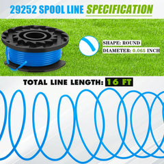 KAKO Replacement Spool installed in a Greenworks trimmer
