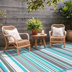 Kalafun Outdoor Rug 5x8 ft showing the texture