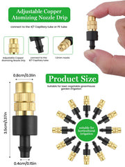 Kalolary Adjustable Copper Misting Nozzle close-up
