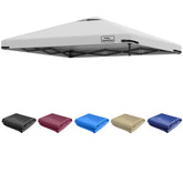 KAMPKEEPER 10x10 replacement canopy top in light gray, front view