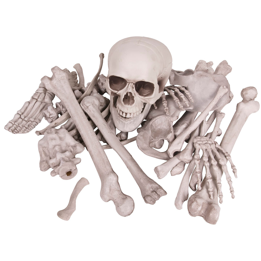 Kangaroo 30 Pcs Plastic Halloween Skeleton Bones in a box