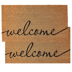 KANKUN Coco Coir Door Mat 17" x 30" front view