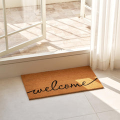 KANKUN Coco Coir Door Mat side view showing thickness
