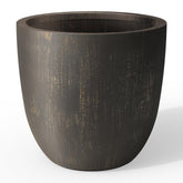 Kante Accent Round Bowl Vintage BRN Concrete Planter front view