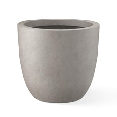 Kante Weathered Concrete Planter front view with visible pores