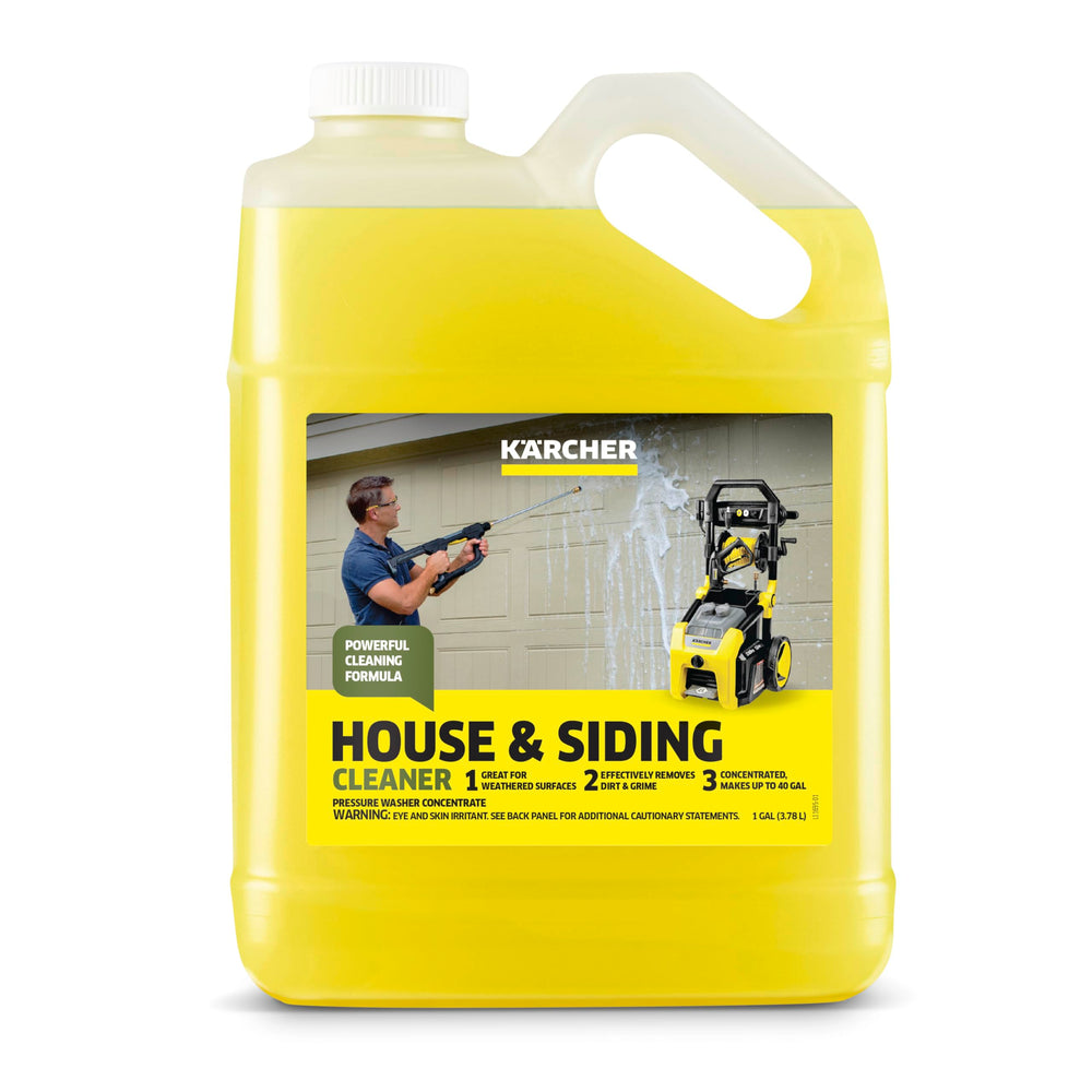 KÄRCHER House & Siding Cleaner bottle front view, green colour