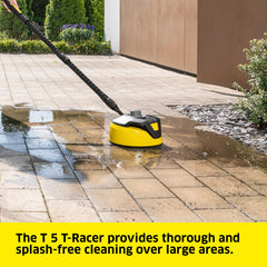 Kärcher T 5 T-Racer in use on a concrete driveway