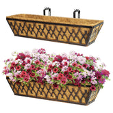 Karlliu 24 inch bronze window box planter front view