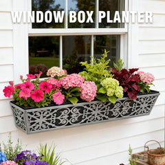 Karlliu 30 Inch Window Box Planter with felt liner installed
