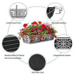Karlliu adjustable bracket for window box planters