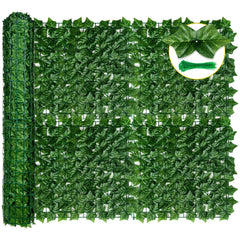 KASZOO 120" × 40" Artificial Ivy Privacy Fence Screen front view