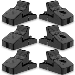 Kat Sense 6-piece rat trap set black with snap design