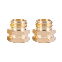 Kbrotech Brass Garden Hose Adapter 3/4” NPT female side view