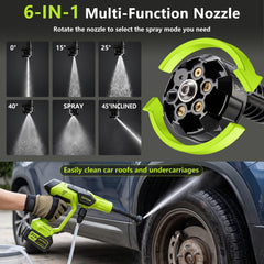 KEEPEAK pressure washer with 6-in-1 nozzle and foam cannon
