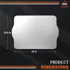KEESHA aluminum drip tray liner, close-up of material
