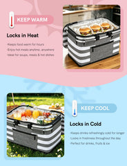 KEFOMOL picnic basket folded for storage